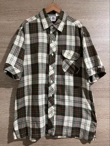 [ 80's Kennington ] 체크 숏 슬리브 셔츠