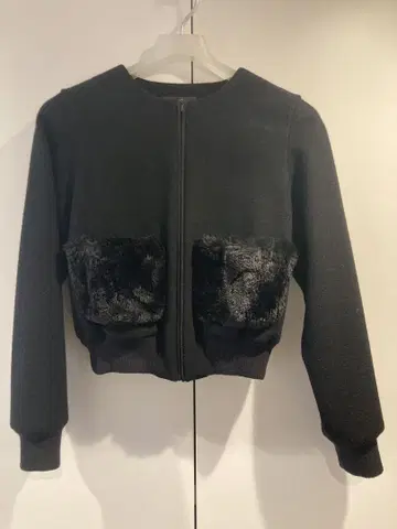 BLENHEIM 브렌헤임 포켓 퍼 블루종 블랙