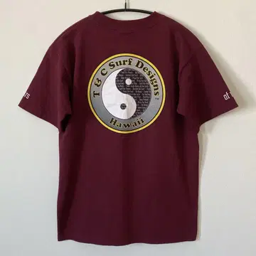 90s USA제 T&C Surf Designs 음양 프린트 셔츠