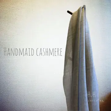 [ 세일 ] 수제 캐시미어 스톨 포그 블루