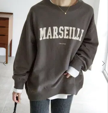 SLOBE IENA MARSEILLE 로고 맨투맨 트레이닝복