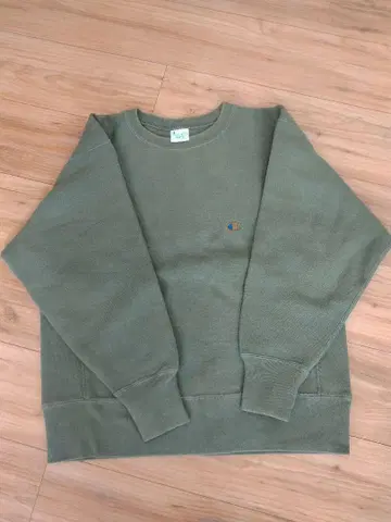 [ 레어 ] Champion Reverse Weave 맨투맨 카키