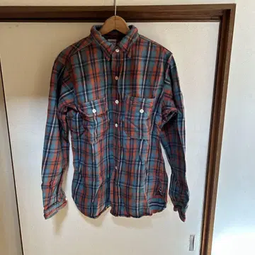 WAREHOUSE 샘플리제이션 가공 플란넬 셔츠 XL