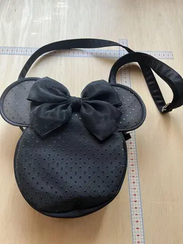 미니 마우스형 블랙 숄더백