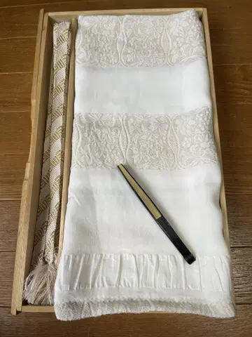 순수 실크 예복용 허리띠 오비 장식 천 스에히로 3종 세트