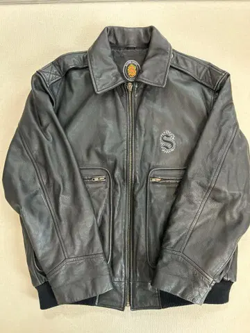 소가죽 산토리 위스키 80주년 기념 가죽 자켓