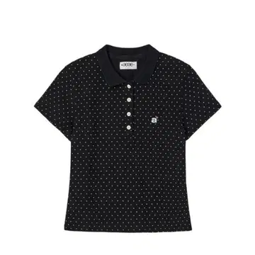aeae 도트 피케 셔츠 black