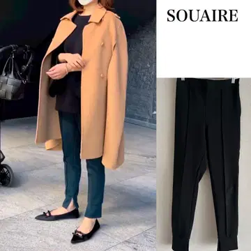 SOUAIRE 소아르 밑단 슬릿 조거 팬츠