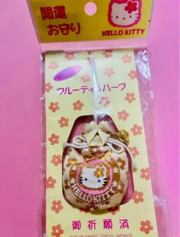 Hello kitty 키티 개운 부적 초레어 레어 헤이세이 레트로