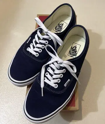 VANS 27.5cm Authentic suede Blue/Black
