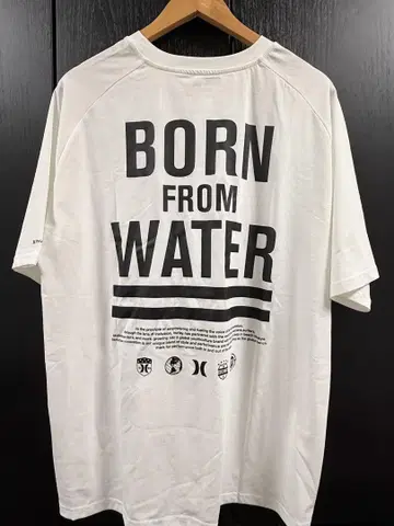 Hurley BORN FROM WATER 티셔츠 화이트