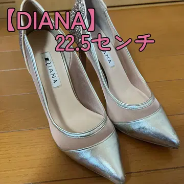DIANA 글리터 골드 시스루 힐 22.5cm