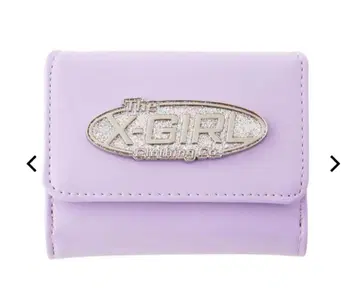X-girl SILVER GLITTER OVAL LOGO WALLET