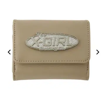 X-girl SILVER GLITTER OVAL LOGO WALLET