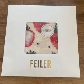 FEILER 꽃무늬 타월 원단 손수건 딸기