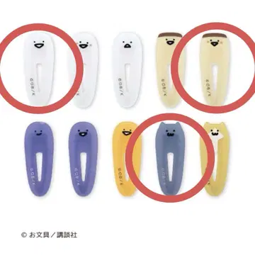 오분구토잇쇼 헤어 클립 3종 앞머리 클립 오분구 푸딩 고양이