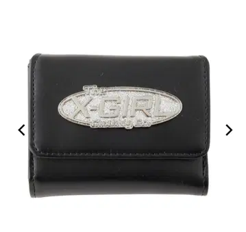 X-girl SILVER GLITTER OVAL LOGO WALLET