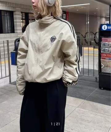 더블 지퍼 나일론 자켓