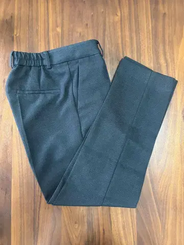 뒷밴딩 린넨 라이크 테이퍼드 팬츠