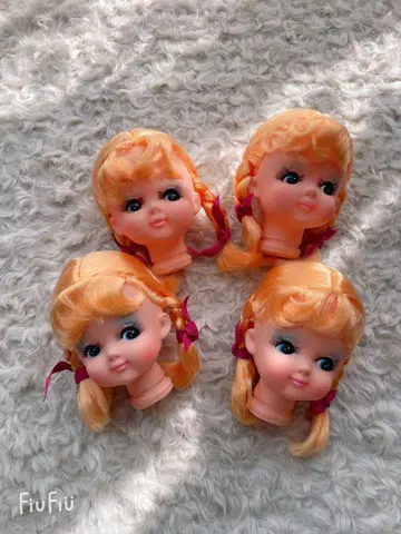 인형 헤드 트위스트 여아 4종 세트 빈티지