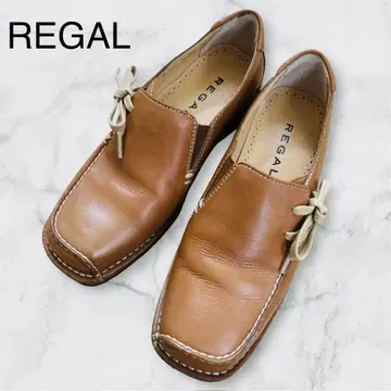 새상품급 REGAL 리갈 로퍼 23cm 크레이프솔 리본 브라운