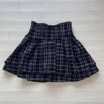 미셸 마카롱 트위드 슬림 레그 스커트