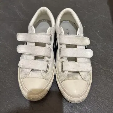 CONVERSE 벨크로 스니커즈 화이트/네이비
