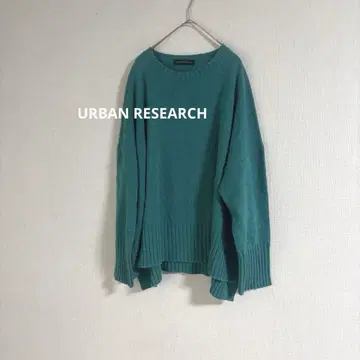 URBAN RESEARCH 크루넥 튜닉 니트 오버 사이즈