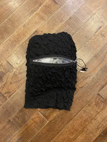 셔링 발라클라바 더블 지퍼