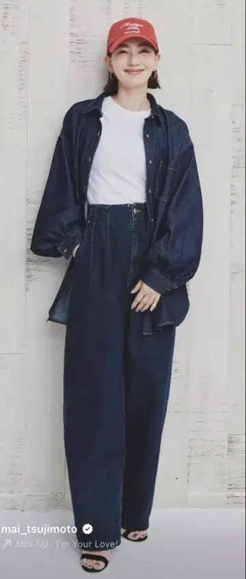 츠지모토 마이 씨 I'm in S 사이즈 데님 네이비