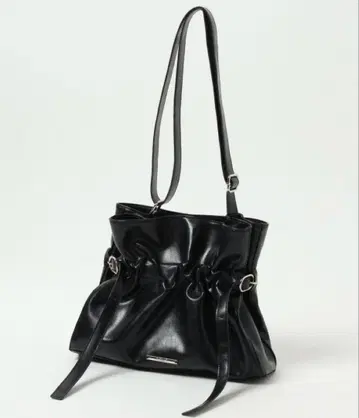 Heather 미디엄 개더 BAG 블랙 미사용 새상품 택 포함