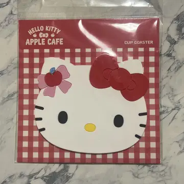 헬로키티 애플 카페 코스터