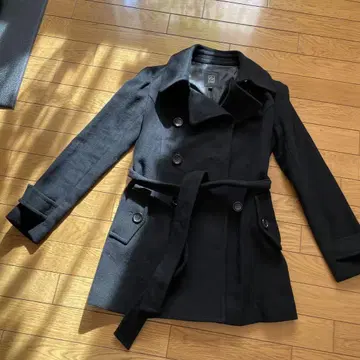 핑키앤다이안 울 코트 블랙 36 새상품급