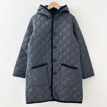 새상품급 LAVENHAM 퀼팅 코트 블랙 38