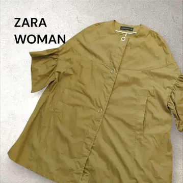 [ 새상품급 ] ZARA 자라 모즈 코트 프릴 코튼 100% 아우터 코트