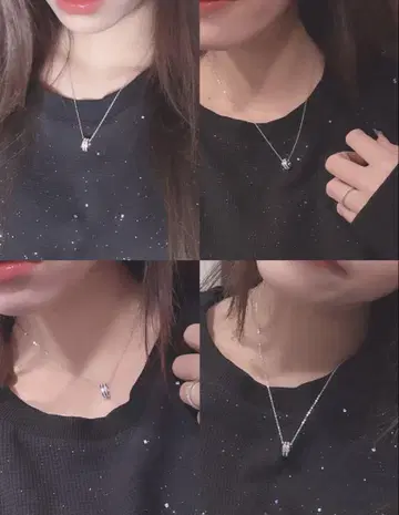 완판템 SASSY ANGEL 실버 목걸이