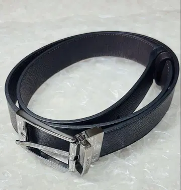 새상품/미사용 BALLY 가죽 리버서블 남성용 벨트 블랙