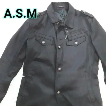 A.S.M 에이엠 밀리터리 자켓 블랙