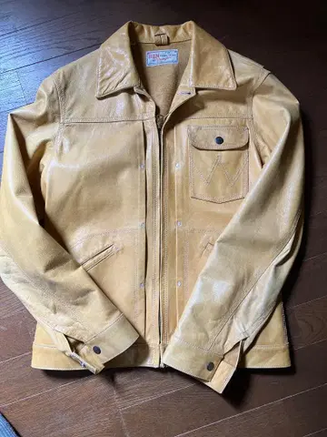 Wrangler x Ben 콜라보 가죽 자켓 복각