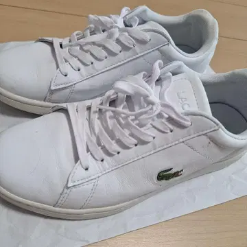 LACOSTE 화이트 스니커즈
