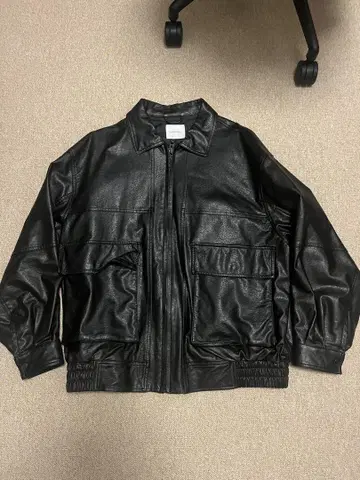 FREAK'S STORE 페이크 가죽 자켓 블루종 L