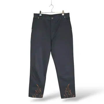 00s Harley-Davidson-Fire pattern denim