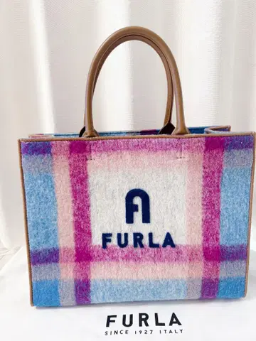 FURLA 토트백 체크 무늬 가을/겨울
