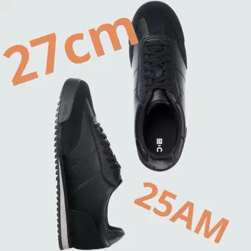 UNIQLO:C 스웨이드 콤비네이션 스니커즈 27cm 블랙
