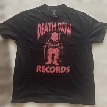 DEATH ROW RECORDS 티셔츠 블랙
