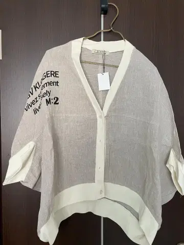 blanc basque 블랑바스크 린넨 돌먼 가디건