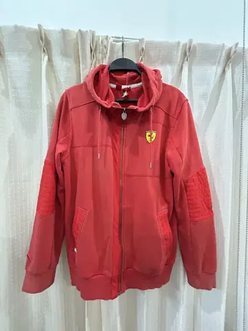 레어 페라리 PUMA Ferrari 플리스 후드티 빨간색 L 사이즈