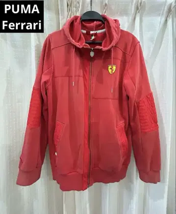 레어 페라리 PUMA Ferrari 플리스 후드티 빨간색 L 사이즈