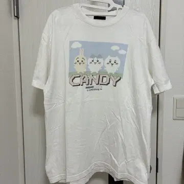 [ Candy Stripper ] 치이카와 (먼작귀) 반팔 T셔츠 화이트