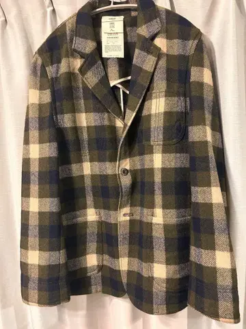 새상품급 EVISU 체크 무늬 자켓 L 사이즈